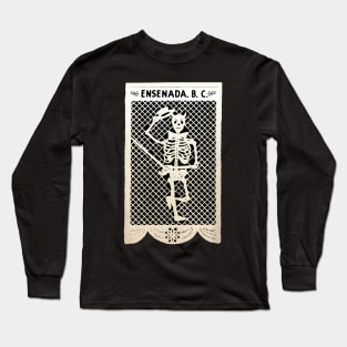 Vintage Mexican Devil Calavera Long Sleeve T-Shirt